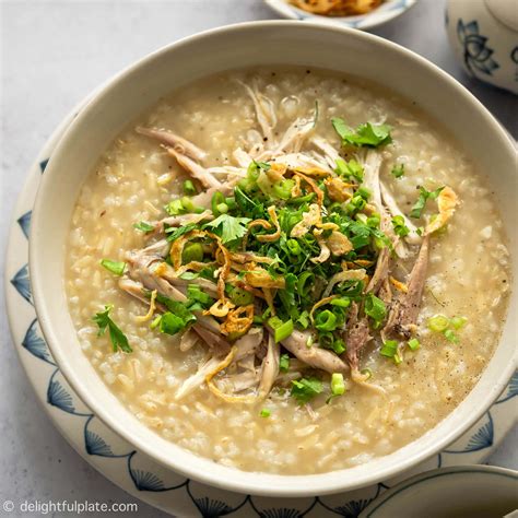 Nov 1, 2018 · Mix all the ingredients with 10 cups of water. Cook with strong heat to a boil, turn to low heat, cover and simmer for 40 to 60 minutes until all the ingredients are soft to taste. Leave a gap between the pot edge and cover to prevent the boiling congee from blowing out. Serve hot, optionally with a sweetening like sugar. 